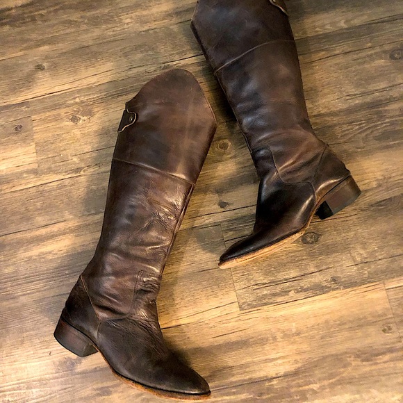 Free Bird by Steven Stable tall boot sz 8 dark brown boho leather riding… - Picture 2 of 16